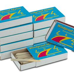 Lot de 10 bo&icirc;tes de 20 allumettes temp&ecirc;te