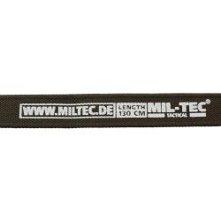 CEINTURE OLIVE BOUCLE TETE DE MORT 4CM X 130CM