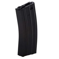 Chargeur Hi-cap m&eacute;tal 300 billes pour M4 AEG tan