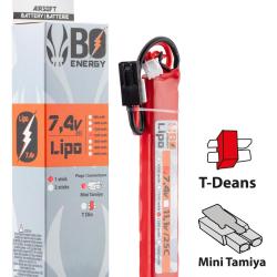 1 stick batterie Lipo 2S 7.4V 1300mAh 25C T-Dean