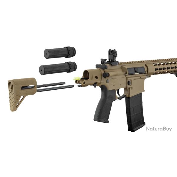 R�plique AEG LT-19 GEN2 Silencer PDW 1J Tan / Noir Tan