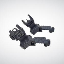 Organes de vis&eacute;e Flip-Up inclin&eacute; &agrave; 45&deg; DLG pour AR15 ORGANES DE VISEE FLIP-UP 45&deg; AV-AR