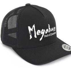 MEGABASS BRUSH TRUCKER CAP - BLACK/WHITE