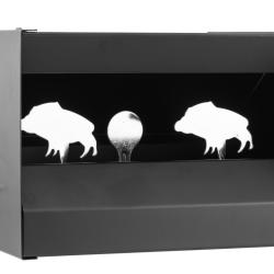 Cible mobile silhouettes Sangliers pour air comprim&eacute; Cal. 4.5 mm, Cible mobile 3 silhouettes sanglie