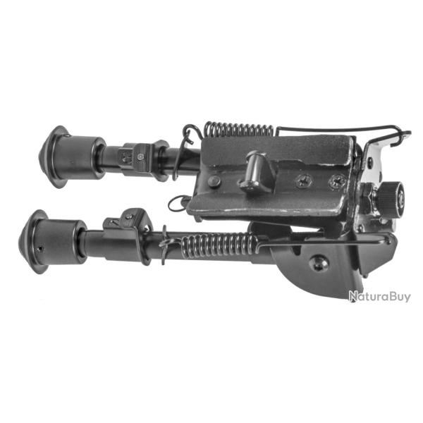 Bipied t�te articul�e ou fixe 5 positions 15-22 cm, T�te articul�e