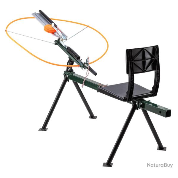 Lanceur de plateaux Ball Trap avec si�ge, Lanceur de Ball trap avec assise