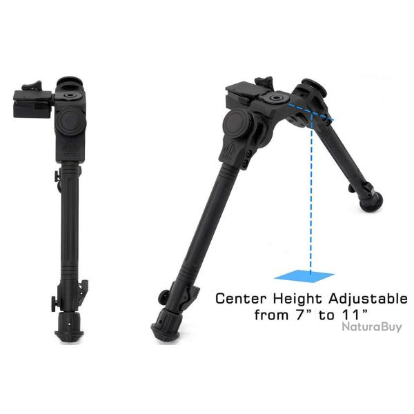 Bipied UTG Over Bore 17-11'' picatinny, BIPIED UTG OVER BORE 17-11'' PICATINNY CENTRAL