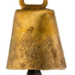 Sonnaillons en t&ocirc;le cuivr&eacute;e Num&eacute;ro 1 hauteur 4cm