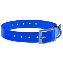 Collier pour chien 2,5 cm en polyur&eacute;thane - Country Collier Bleu