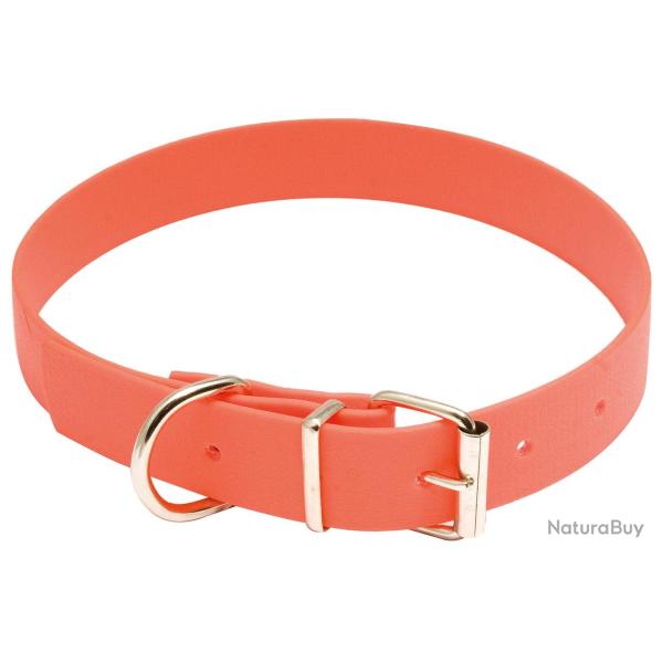 Collier pour chien Biothane orange fluo - Country Collier Biothane - Longueur 40 cm
