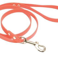 Laisse 1,20 m Biothane orange fluo pour chien - Country Orange