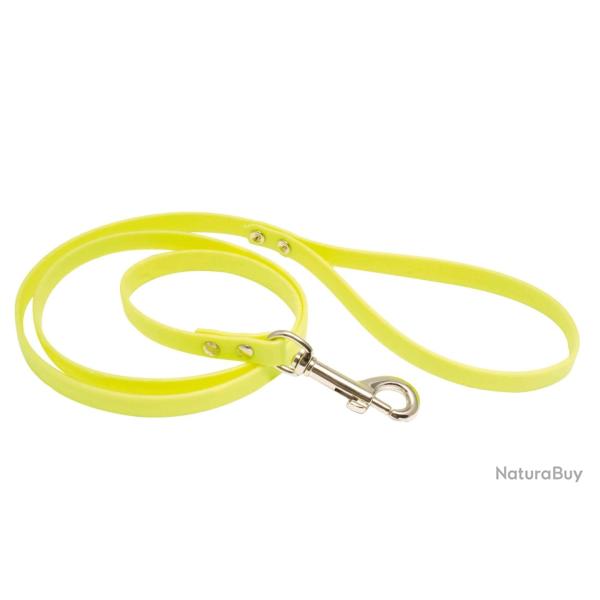 Laisse 1,20 m Biothane jaune fluo pour chien - Country Jaune