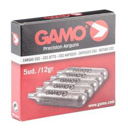 Recharge CO2 12 g par 5 recharges - GAMO.