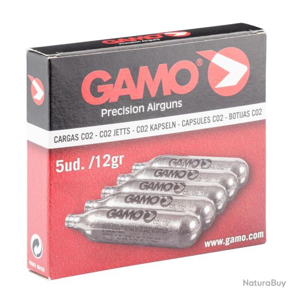 Recharge CO2 12 g par 5 recharges - GAMO.