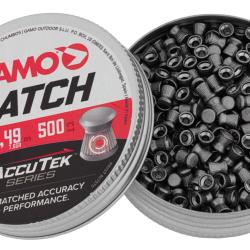 Plombs Gamo Match Accutek 500 - 4.5mm boite de 500 plombs. cal. 4.5 mm