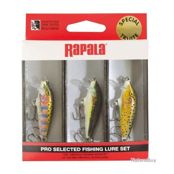 KIT TRUITE 3 RAPALA COULANT 3CM