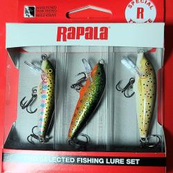 KIT TRUITE 3 RAPALA COULANT/FLOTTANT 5CM
