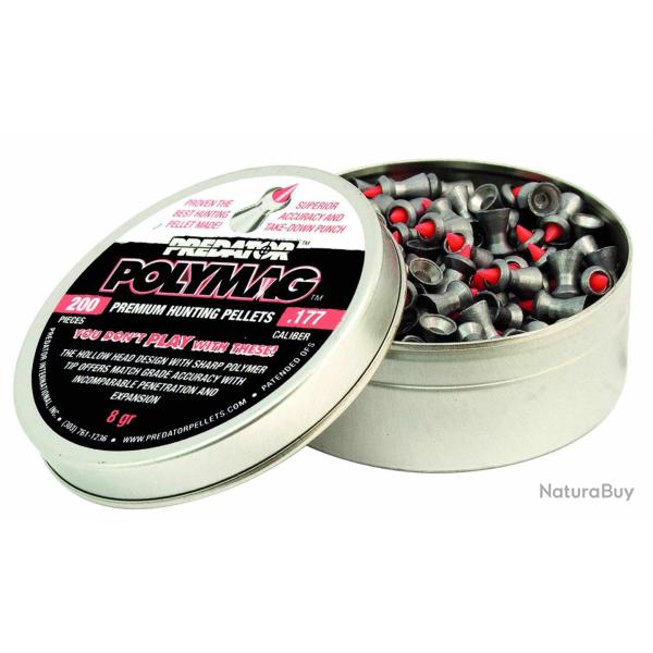 Plombs Pr�dator � t�te pointue cal. 4,5 mm bte de 200