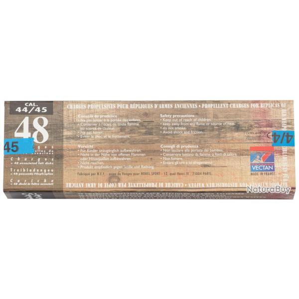 Charges propulsives poudre noire cal .44 PN