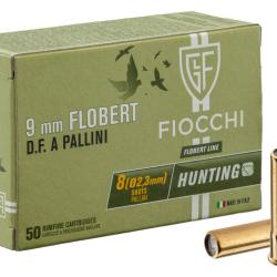 Cartouches 9 mm Flobert &agrave; grenaille de plomb N&deg;10 bte de 50