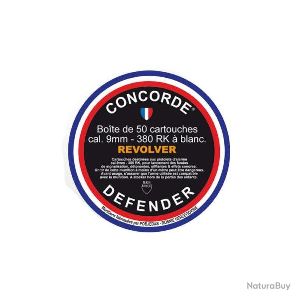 Bo�te de 50 cartouches 9 mm � blanc RK bte de 50