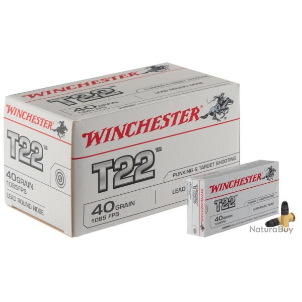 Cartouches Target 22 cal. 22 LR 40gr RN (T�te Ronde) bte de 500