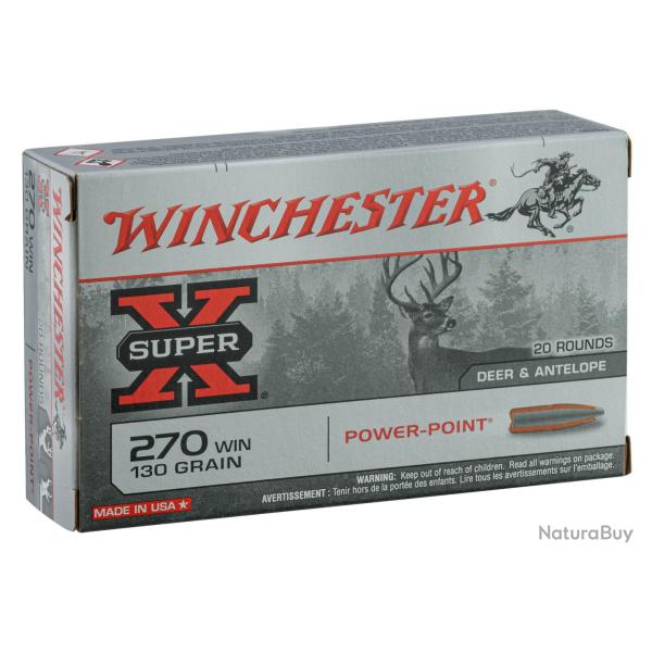 Winchester Cal. 270Win 130gr Extreme Point bte de 20