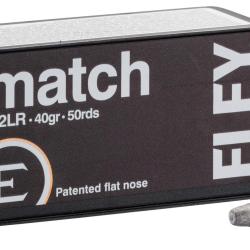 Cartouches Eley Match cal. 22 LR 40gr Plomb t&ecirc;te plate bte de 500