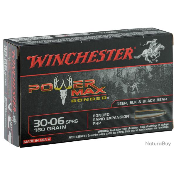 Winchester Cal. 30.06 Springfield 150gr Power Max Bonded bte de 20