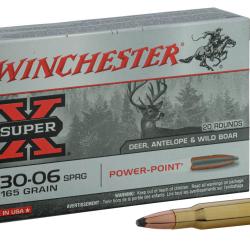 Winchester Cal. 30.06 Springfield 180gr Power point bte de 20