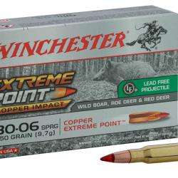 Winchester Cal. 30.06 Springfield 150gr Extreme Point Lead Free (Copper Impact) bte de 20