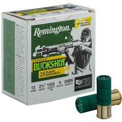 Cartouches Remington Chevrotines - Cal. 12/70 bte de 25