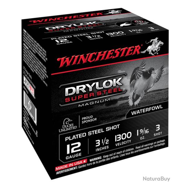 Winchester Drylock Acier nickel� - Cal.12/70 N�4 bte de 25