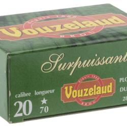 Cartouches Vouzelaud - Surpuissante - Cal. 20/70 N&deg;10 bte de 10