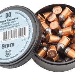 Bo&icirc;te de 50 cartouches 9 mm Flobert &agrave; balle