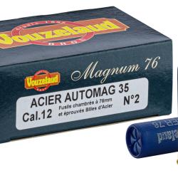 Cartouches Vouzelaud Acier Auto Mag 35 Cal. 12 76 bte de 10
