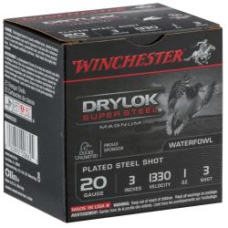 Winchester Drylock Acier nickel&eacute; - Cal. 20/76 N&deg;3 bte de 25