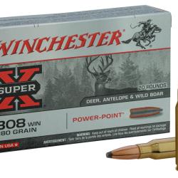 Munition Winchester Cal. . 308Win - chasse et tir bte de 20