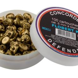 Cartouches Concorde Defender 6 mm Flobert &agrave; blanc bte de 100