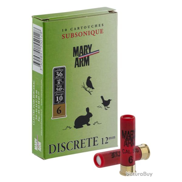 Cartouches Mary Arms subsoniques Cal. 12mm bte de 10