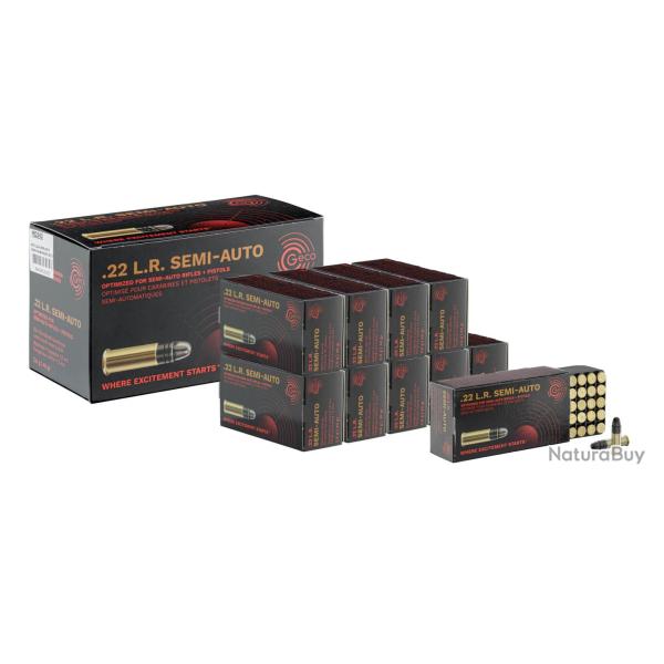 Cartouches 22lr Geco Semi-Auto bte de 500