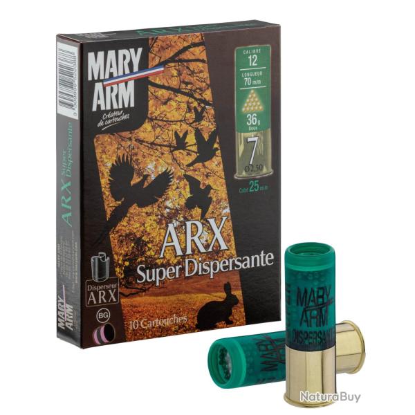 Cartouches Mary Arm ARX Super Dispersante - Cal. 12/70 N�7 bte de 10