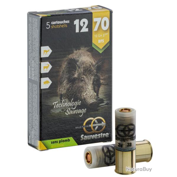 Sauvestre � balle grand gibier BFS sans plomb - Cal. 12/70 bte de 5