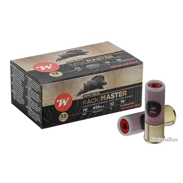 WINCHESTER - Bo�te de 10 cartouches calibre 12/70 32g Rackmaster bte de 10