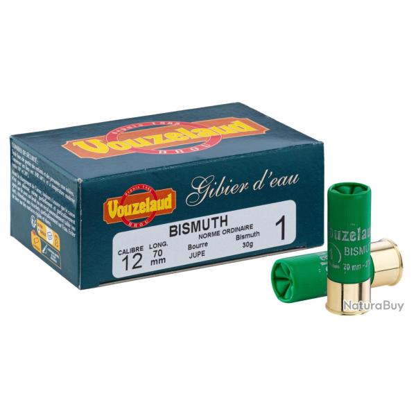 Cartouches Vouzelaud - Bismuth - Cal. 12/70 N�1 bte de 10