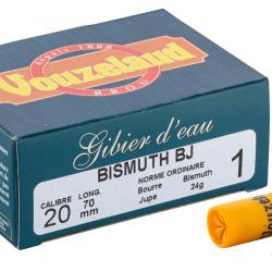 Cartouches Vouzelaud - Bismuth - Cal. 20/70 N&deg;1 bte de 10