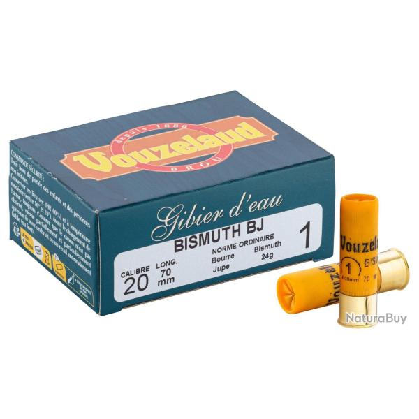 Cartouches Vouzelaud - Bismuth - Cal. 20/70 N�1 bte de 10