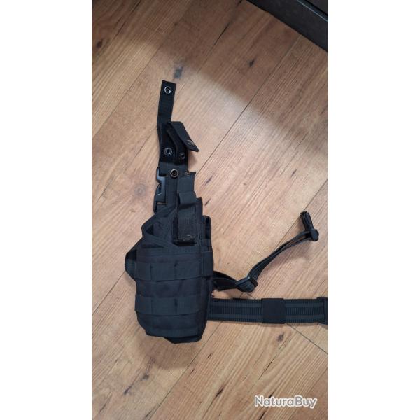 Holster de cuisse droitier noir
