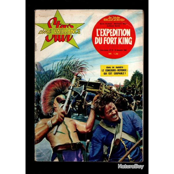 star cin� vaillance 32 roman photo l'exp�dition de fort king 1962 rock hudson, anthony quinn
