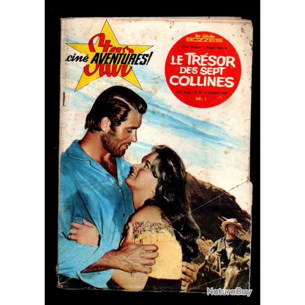 star cin� aventures 99 roman photo le tr�sor des sept collines western, roger moore, clint walker ,
